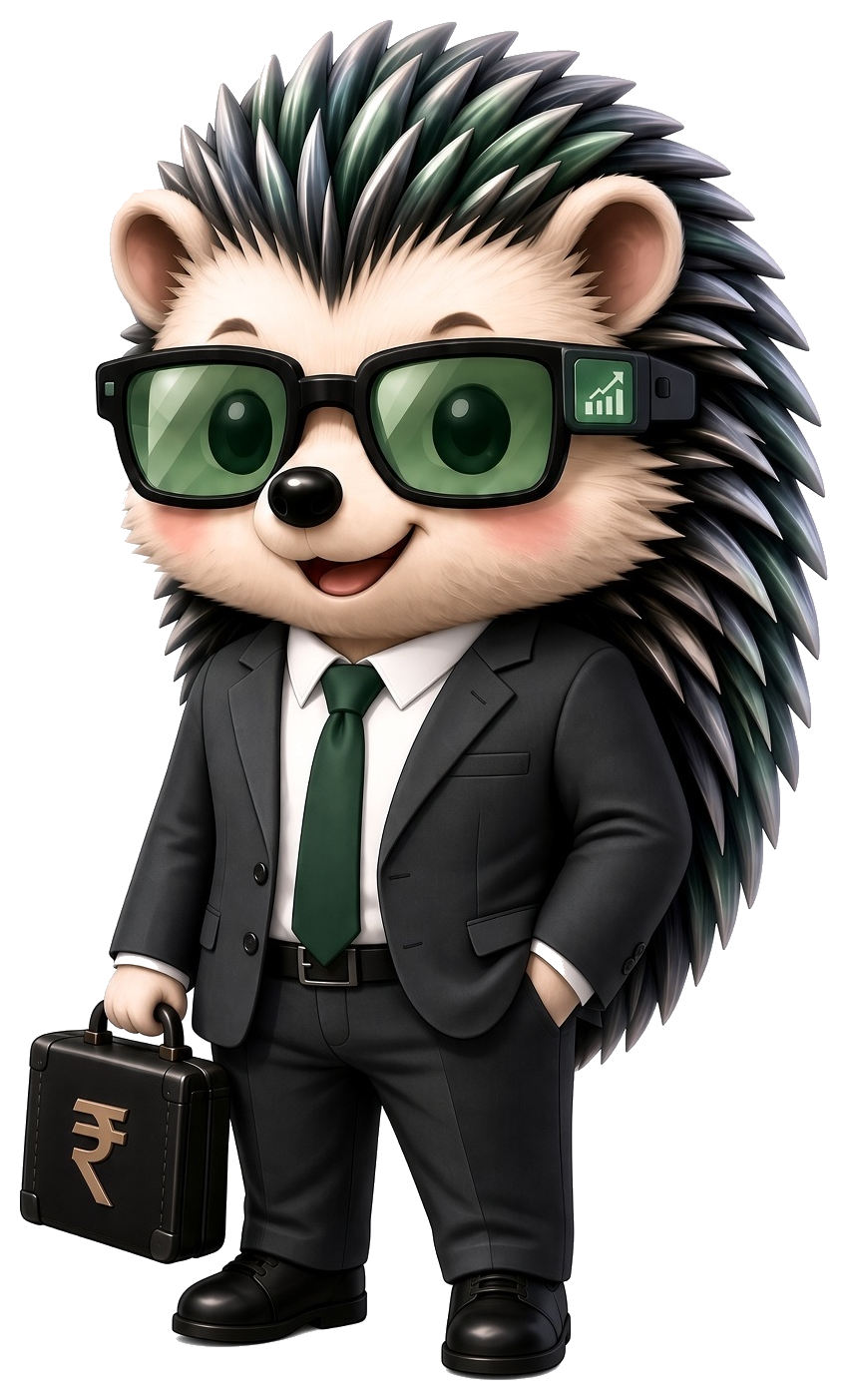 Quill, the Hedgehog Way of Finance mascot