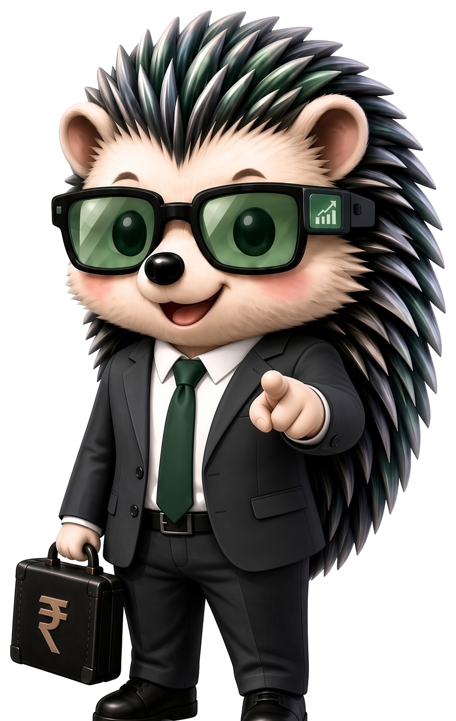 Quill, the Hedgehog Way of Finance mascot